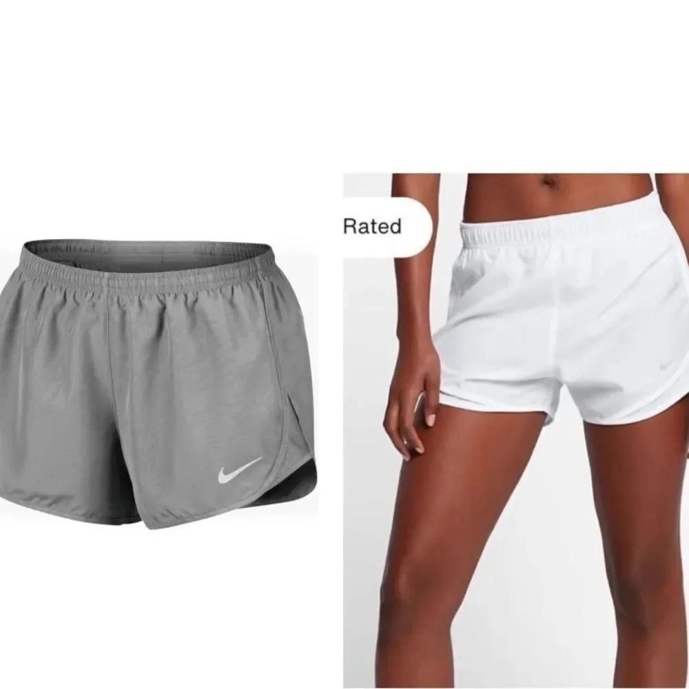 2 Pairs of Nike Tempo Women’s Lined Running Shorts XL NWT NEW Gray White